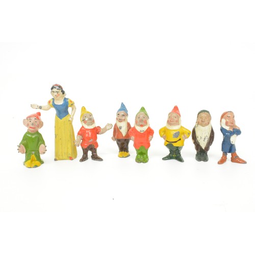 Britains die cast metal group of Snow White and the Seven Dwarfs