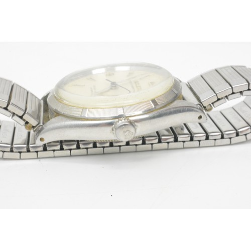 367 - Rolex Oyster Perpetual, 6565, serial no and model no both present. Replacement strap