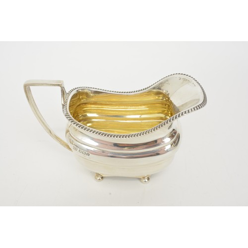 161 - Antique silver four piece tea set comprising teapot, hot water pot, milk jug and sugar bowl by Z Bar... 