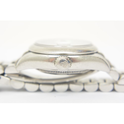 338 - Platinum Rolex Oyster Perpetual Datejust watch with original box, scarf, paperwork and receipt. (Ser... 