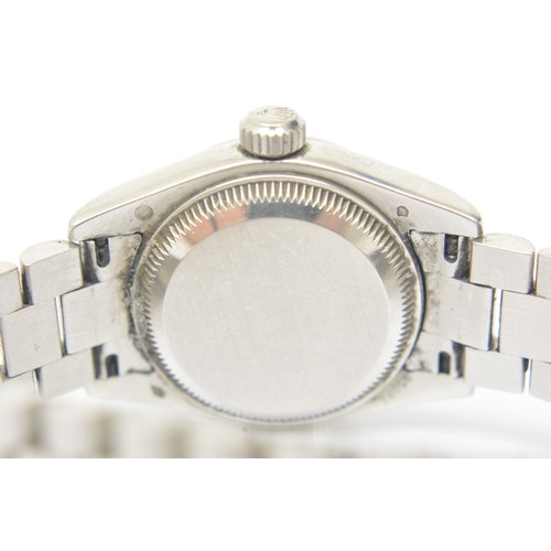 338 - Platinum Rolex Oyster Perpetual Datejust watch with original box, scarf, paperwork and receipt. (Ser... 