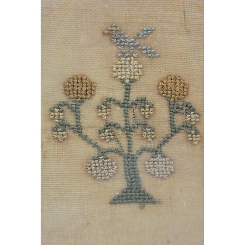 2 - Georgian hand embroidered 'Jesus sought me when a stranger wandering from the fold of god '  hymn ex... 