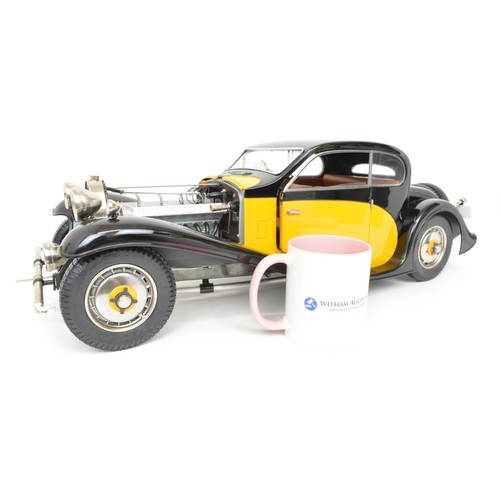 11 - Large 1/8 scale built model kit of a Bugatti Type 50T by Pocher poseable wheels and opening doors, l... 