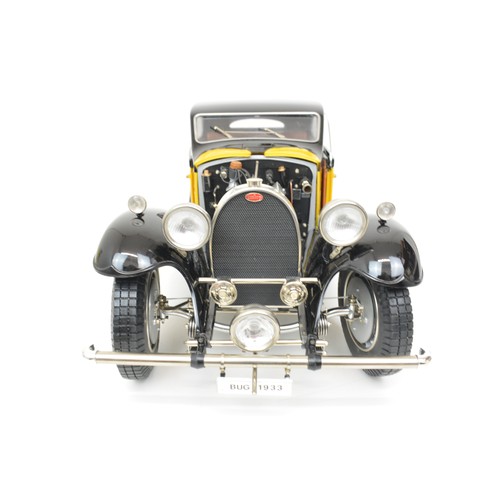 11 - Large 1/8 scale built model kit of a Bugatti Type 50T by Pocher poseable wheels and opening doors, l... 