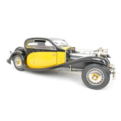 11 - Large 1/8 scale built model kit of a Bugatti Type 50T by Pocher poseable wheels and opening doors, l... 