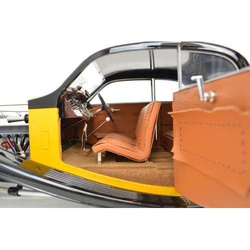 11 - Large 1/8 scale built model kit of a Bugatti Type 50T by Pocher poseable wheels and opening doors, l... 