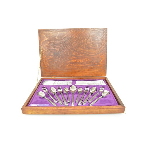 17 - Retro canteen of cutlery by Viners, the Executive suite, 44 piece.