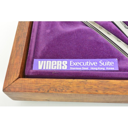 17 - Retro canteen of cutlery by Viners, the Executive suite, 44 piece.