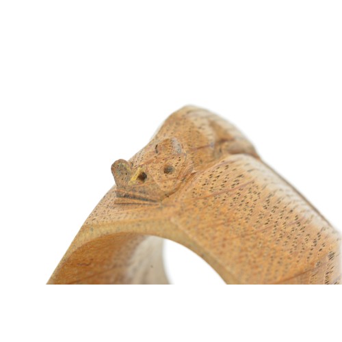 19 - A set of four Robert 'Mouseman' Thompson octagonal napkin rings