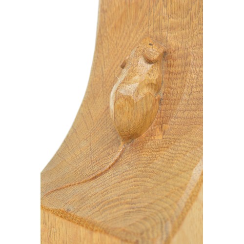 21 - Pair of hand carved oak Robert 'Mouseman'  Thompson bookends