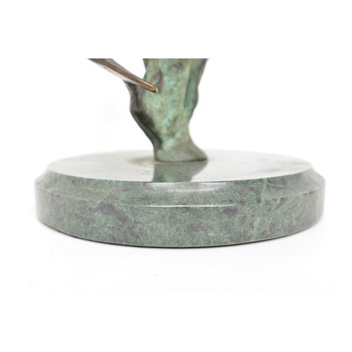 23 - Sculpture of three bronze dolphins on marble base made by SPI Sand Pacific International