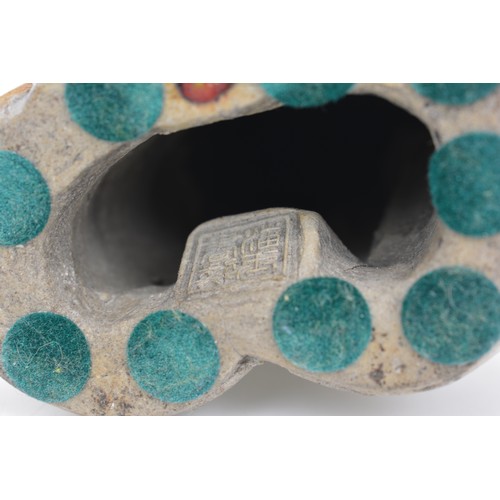 30 - Vintage art nouveau figurine of man carrying a jug next to Amphora together with Chinese Mud Man Sch... 