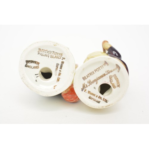 40 - Beswick Beatrix Potter BP2A figures to include Little Pig Robinson, Pigling Bland, Benjamin Bunny, T... 