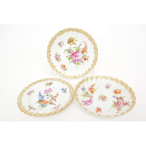 41 - Group of continental porcelain, some marked Dresden. AF