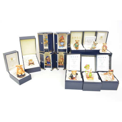 46 - Halcyon Days 'Teddy Bears' hinged trinket boxes, all with boxes (x12)