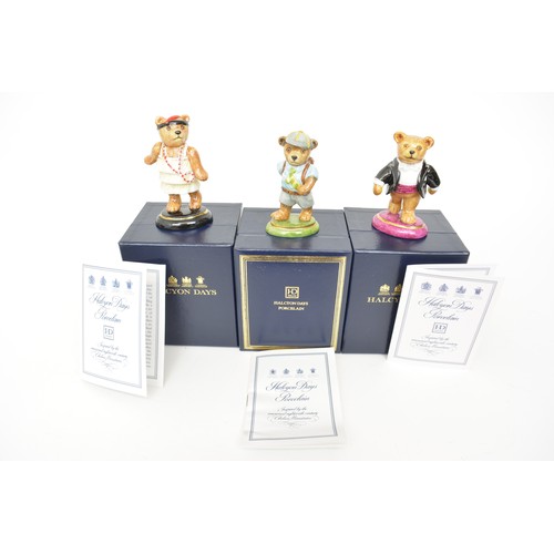 46 - Halcyon Days 'Teddy Bears' hinged trinket boxes, all with boxes (x12)