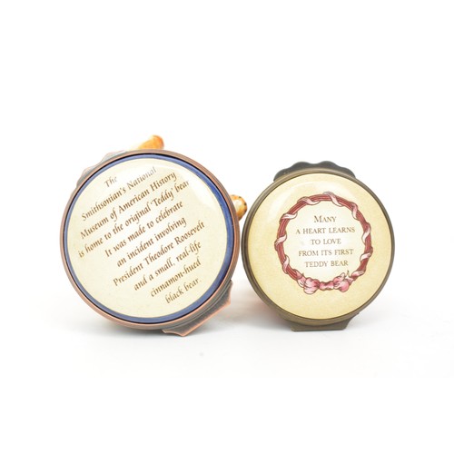 46 - Halcyon Days 'Teddy Bears' hinged trinket boxes, all with boxes (x12)