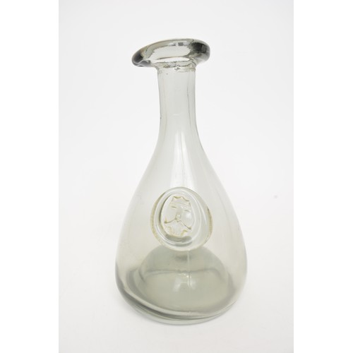 51 - x2 Holmegaard Viking decanter/carafe designed by Ole Winther,approx max H23cm.