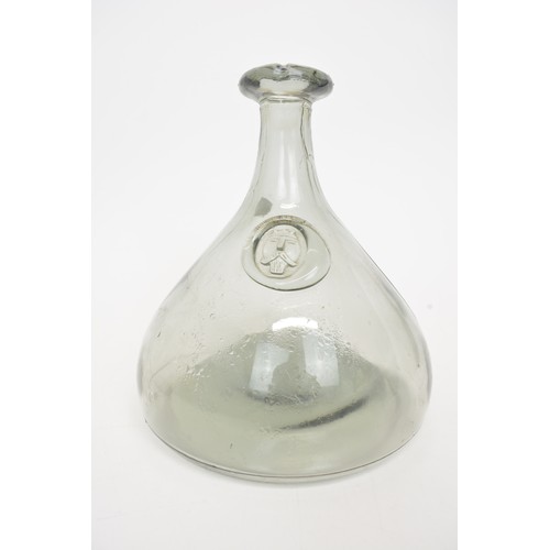 51 - x2 Holmegaard Viking decanter/carafe designed by Ole Winther,approx max H23cm.