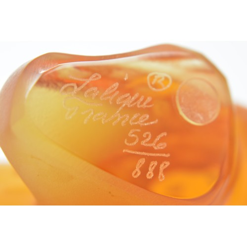 53 - Lalique  Amber glass Panther. 2006 Limited Edition No: 526 of 888 edition. Complete with box and cer... 