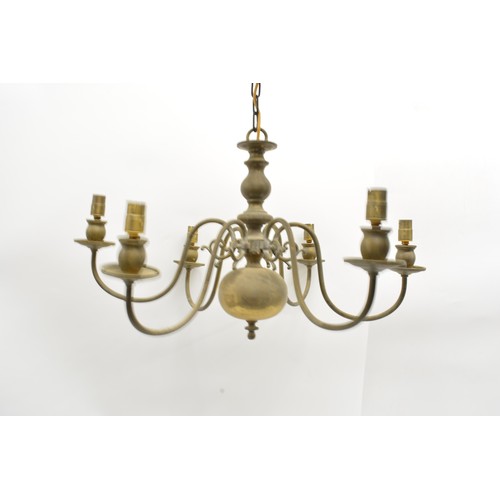 63 - A pair of 6 branch chandelier/ceiling pendants. 
Collection only or please contact Mailboxes in Chel... 