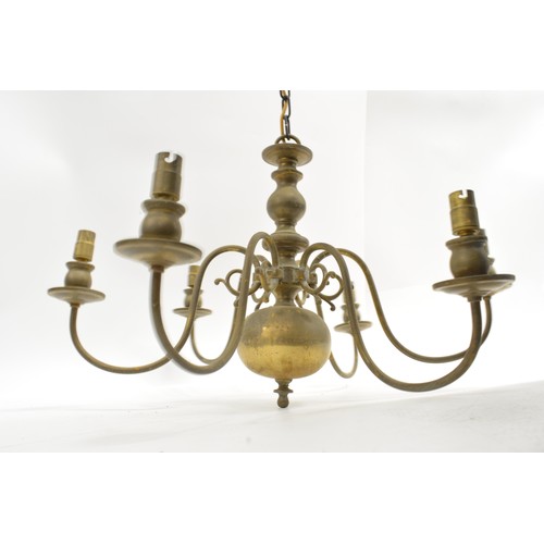 63 - A pair of 6 branch chandelier/ceiling pendants. 
Collection only or please contact Mailboxes in Chel... 