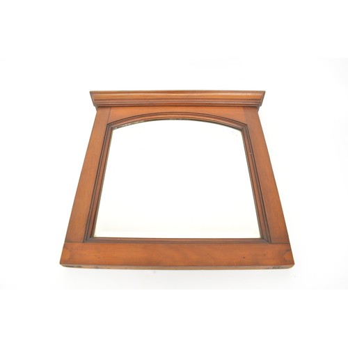 65 - Two vintage mirrors with bead detailing and one other Mahogony mirror