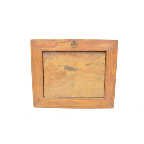 70 - Vintage watercolour, depicting steamer ship inbound for shore in burr walnut frame, frame size appro... 