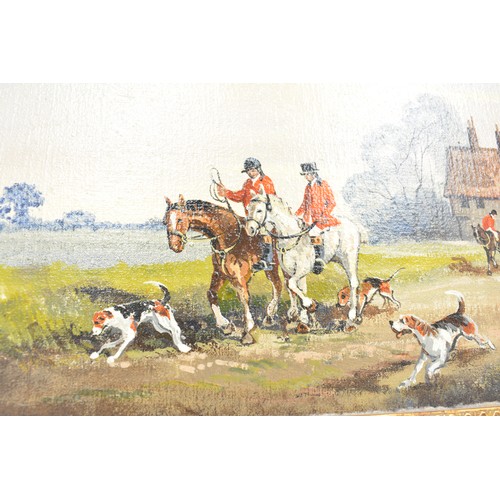 74 - Ronald Horsewell. Two oil on canvases, both signed by the artist to lower right, one depicting a hun... 