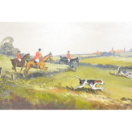 74 - Ronald Horsewell. Two oil on canvases, both signed by the artist to lower right, one depicting a hun... 