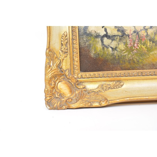 75 - Ronald Horsewell.  Oil on canvas, signed by the artist to lower right, depicting rural life coach an... 