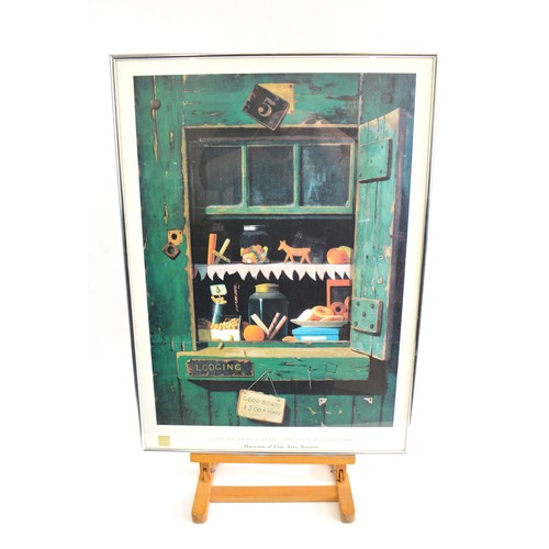 77 - Framed print by John Frederick Peto 'The Poor Man's Store' from Museum of Fine Arts Boston, approx f... 