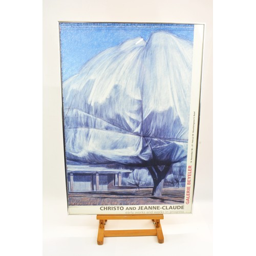 80 - Exhibition poster from Christo and Jeanne-Claude 'wrapped trees' Exhibition in Basel, approx size of... 