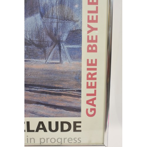 80 - Exhibition poster from Christo and Jeanne-Claude 'wrapped trees' Exhibition in Basel, approx size of... 