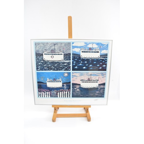 81 - Framed print 'Winter, Spring, Summer or Fall on the Island of Marthas Vineyard, Claudio Gasparini si... 