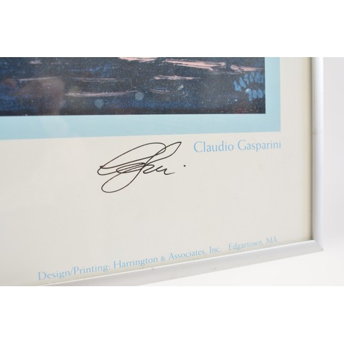 81 - Framed print 'Winter, Spring, Summer or Fall on the Island of Marthas Vineyard, Claudio Gasparini si... 