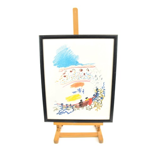 82 - Picasso Bull Fighter prints (x2), approx framed size 3 x 52cm