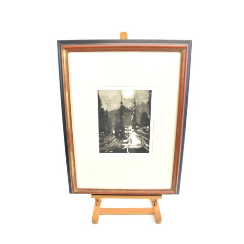 83 - Framed print ' Winter Light Budapest' A/P signed by the print maker/artist Barbara Jackson.  Approx ... 