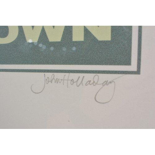 85 - John Holladay Edgartown Marthas Vineyard framed print, signed in pencil lower right. W47 x H62cm