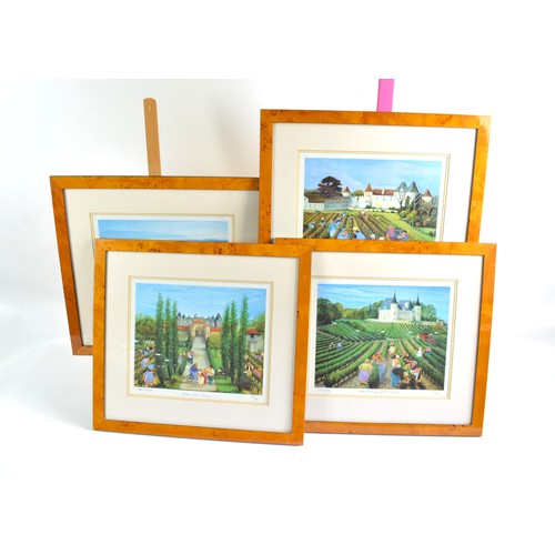 87 - Margaret Loxton limited edition vineyard prints, set of four all numbered 182/950, Certificate to ba... 