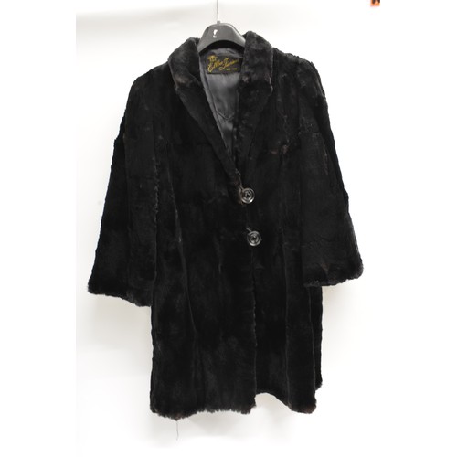 93 - Ellbee Ferriers New York - Vintage fur coat, approx size 12-14.