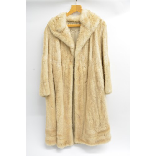 94 - Vintage fur coat, shawl and hat