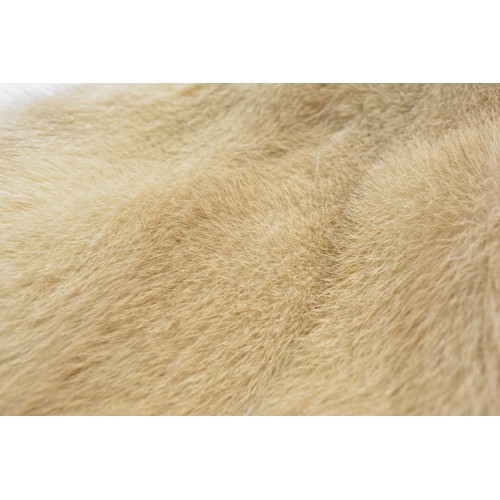 94 - Vintage fur coat, shawl and hat