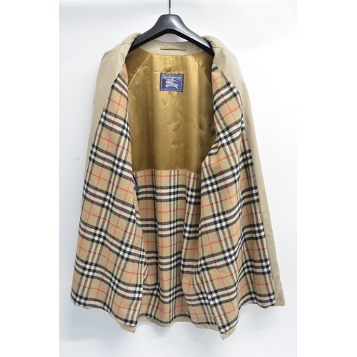 95 - Burberrys Mac with check lining, 48