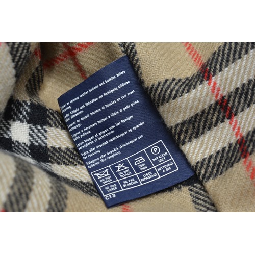 95 - Burberrys Mac with check lining, 48