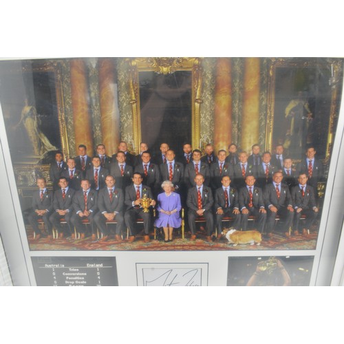 98 - Sporting memorabilia - England Rugby World Cup Winner 2003, photo with signature by Martin Johnson, ... 