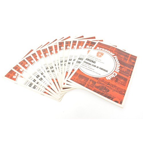 101 - Arsenal Football memorabilia items, including pin badges,  programs, handbooks some of which are sig... 