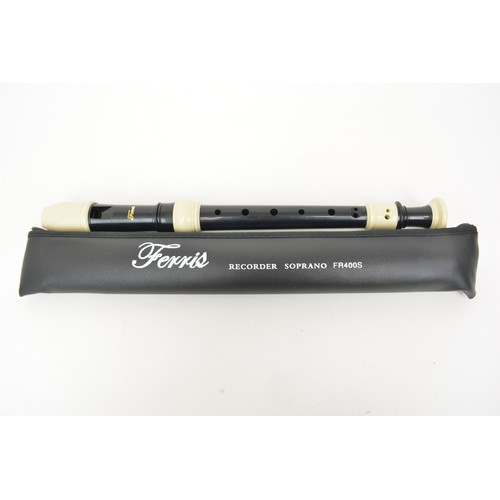 103 - Schotts Concert Tenor Recorder in box, together with Dolmetsch Descant recorder, Ferris Sprano FR400... 