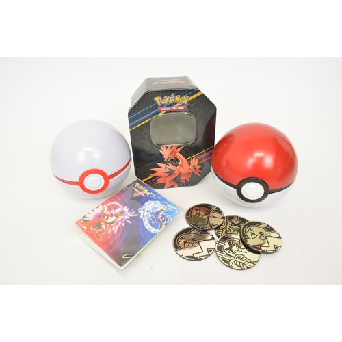 108 - Large collection of Pokemon TCG Silver Tempest Trading Cards plus tins, folders, dividers and wallet... 