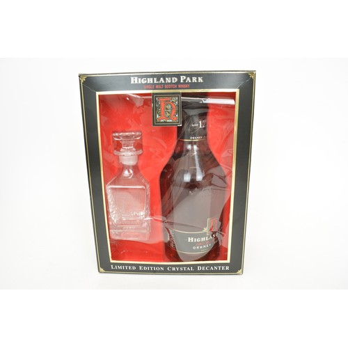 119 - One Gift Pack bottle Highland Park Aged 12 years Single Malt Scotch Whisky Limited Edition with Crys... 